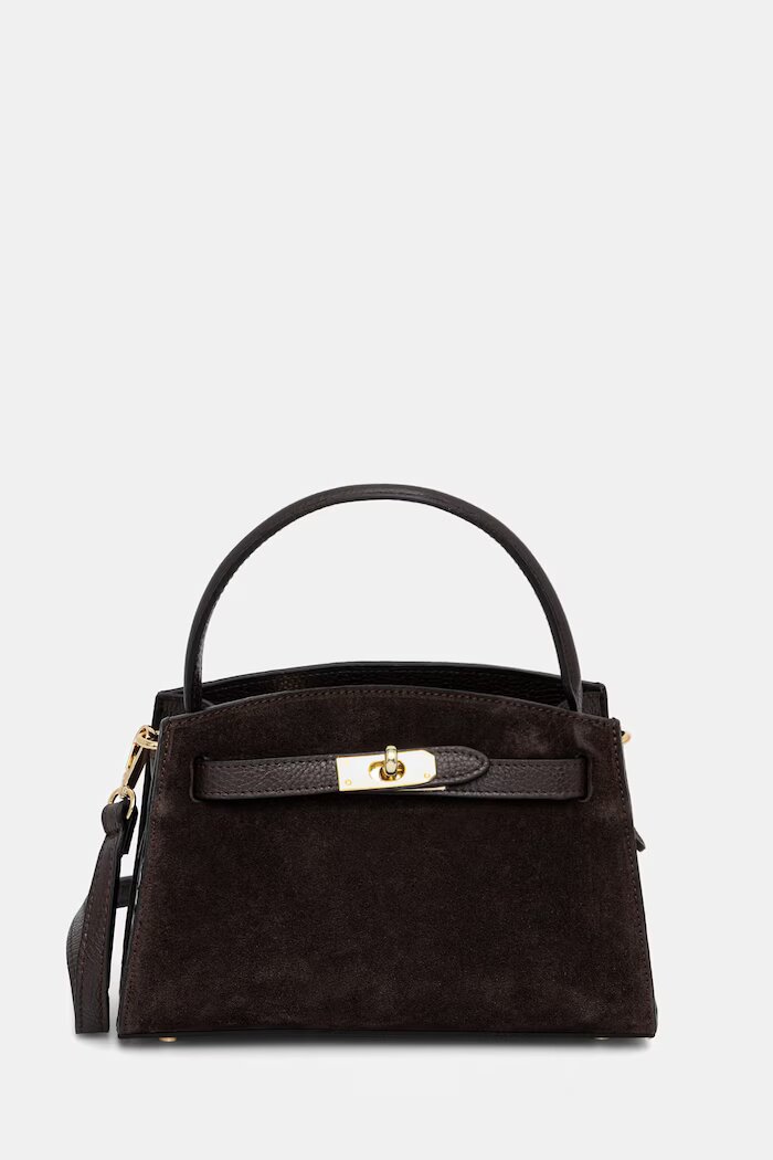Answear.LAB чанта crossbody дамска от кожа кафява