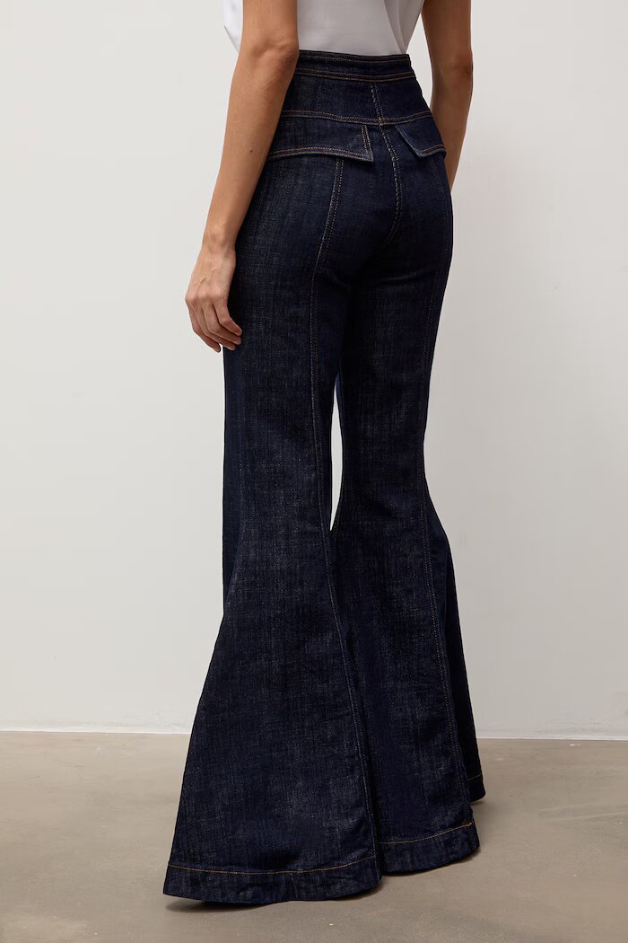 Answear.LAB дънки bootcut дамски тъмносини