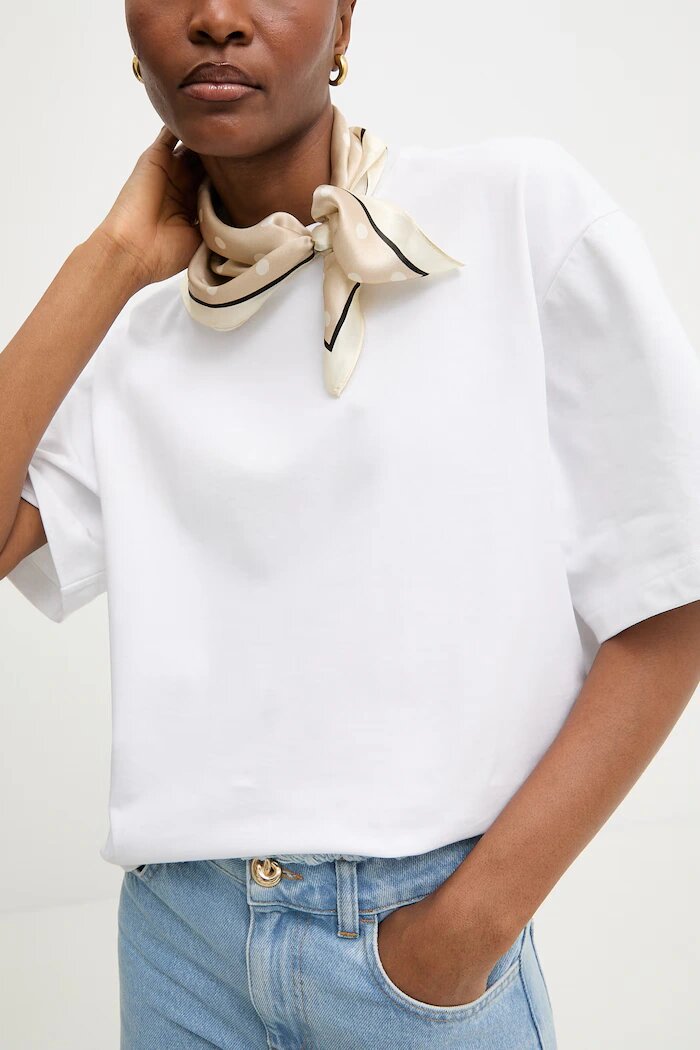 Answear.LAB Копринен шал from the Unscripted collection в бежово