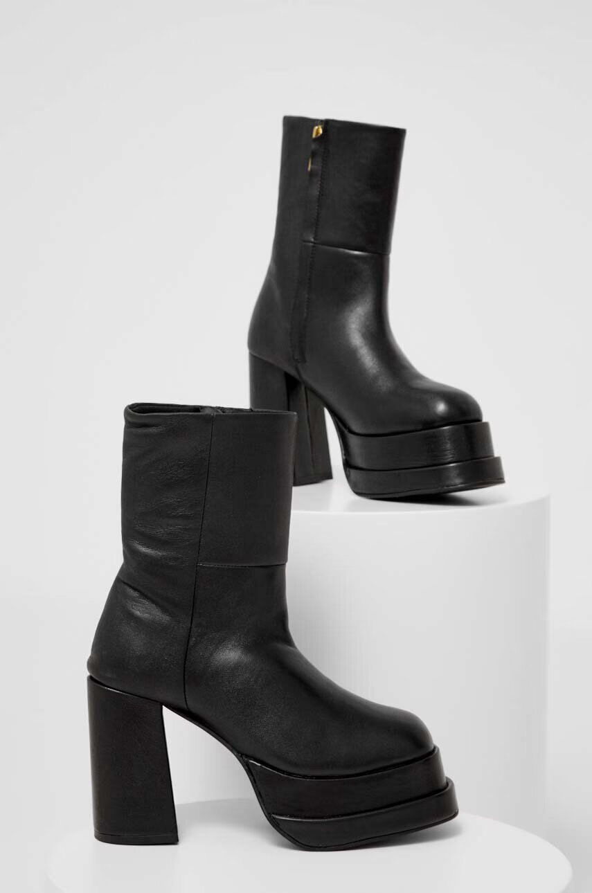 Answear.LAB Кожени боти x limited collection NO SHAME