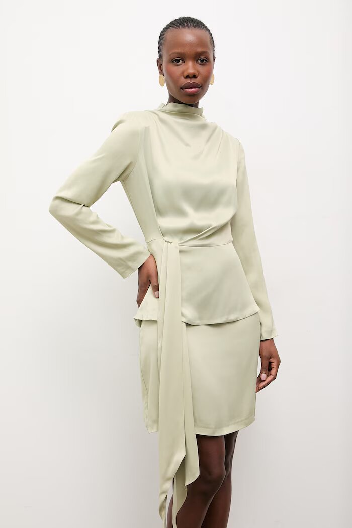 Answear.LAB Рокля from the Unscripted collection в зелено къса със стандартна кройка