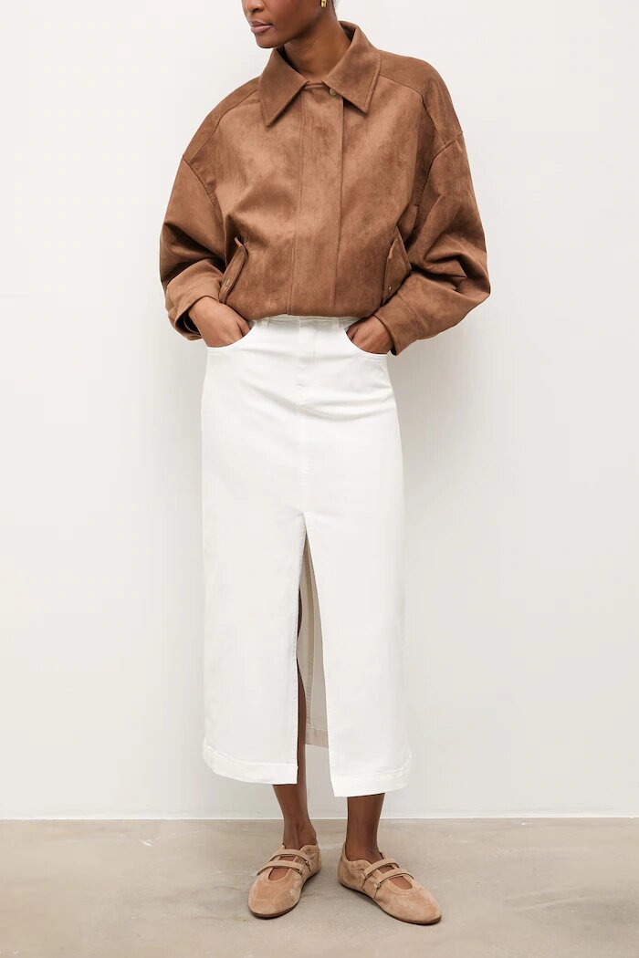 Answear.LAB Велурени балеринки from the Unscripted collection в бежово