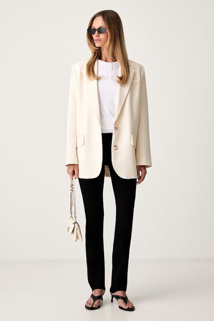 ARMANI EXCHANGE блуза с дълги ръкави дамска от памук бяла XW002761 AF23954