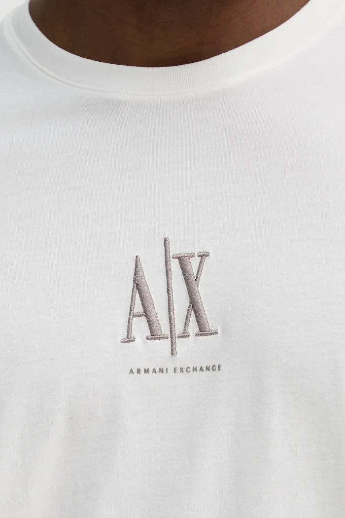 ARMANI EXCHANGE блуза с дълги ръкави мъжка от памук бяла XM000364 AF12308