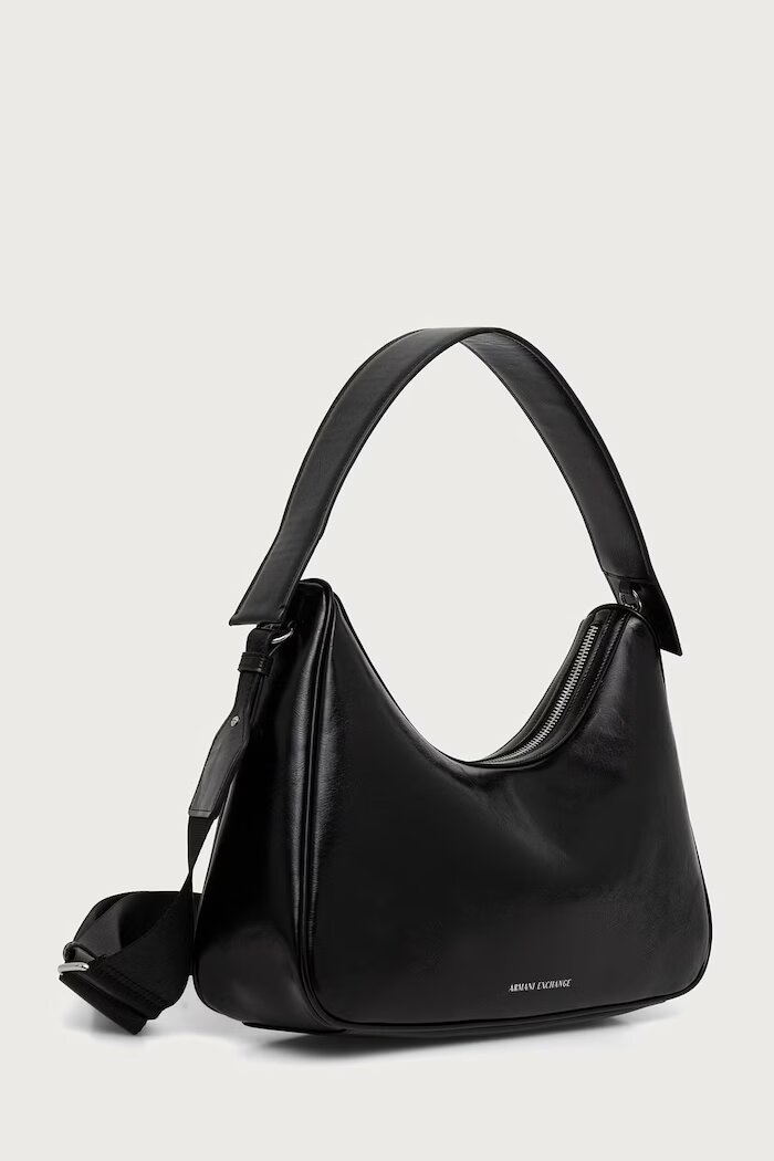 ARMANI EXCHANGE чанта crossbody дамска от имитация на кожа черна XW003026 AF26574