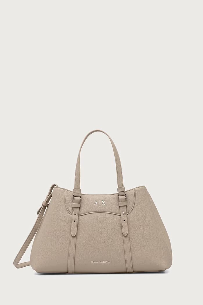 ARMANI EXCHANGE чанта дамска от имитация на кожа бежова XW003035 AF26578