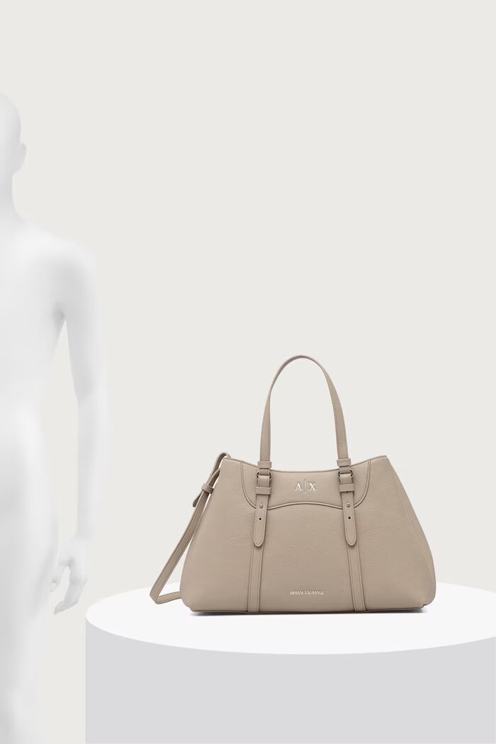 ARMANI EXCHANGE чанта дамска от имитация на кожа бежова XW003035 AF26578