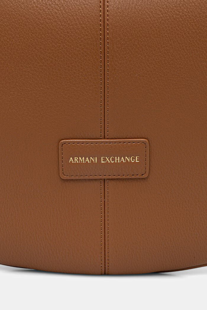 ARMANI EXCHANGE чанта дамска от имитация на кожа кафява XW001573 AF15632