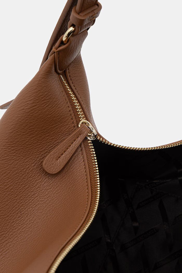 ARMANI EXCHANGE чанта дамска от имитация на кожа кафява XW001573 AF15632