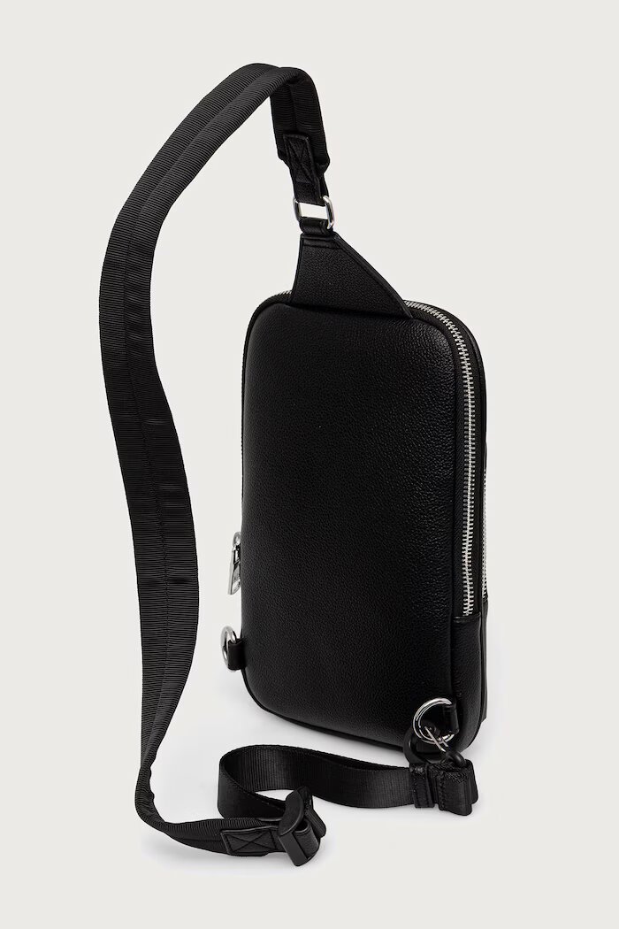 ARMANI EXCHANGE чанта през рамо мъжка от имитация на кожа черна XM000843 AF12134