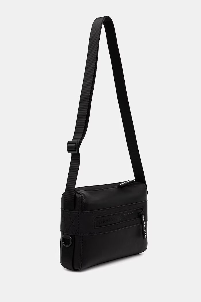 ARMANI EXCHANGE чанта през рамо мъжка от имитация на кожа черна XM003168 AF26679