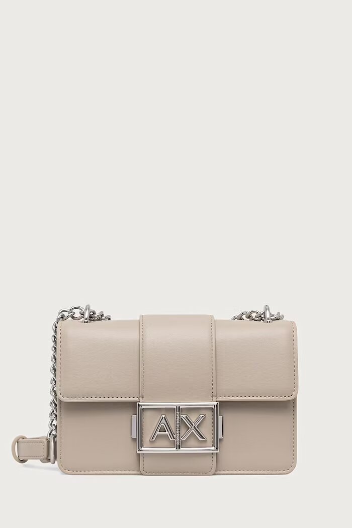 ARMANI EXCHANGE чанта с регулируема дръжка дамска от имитация на кожа бежова XW000071 AF12039
