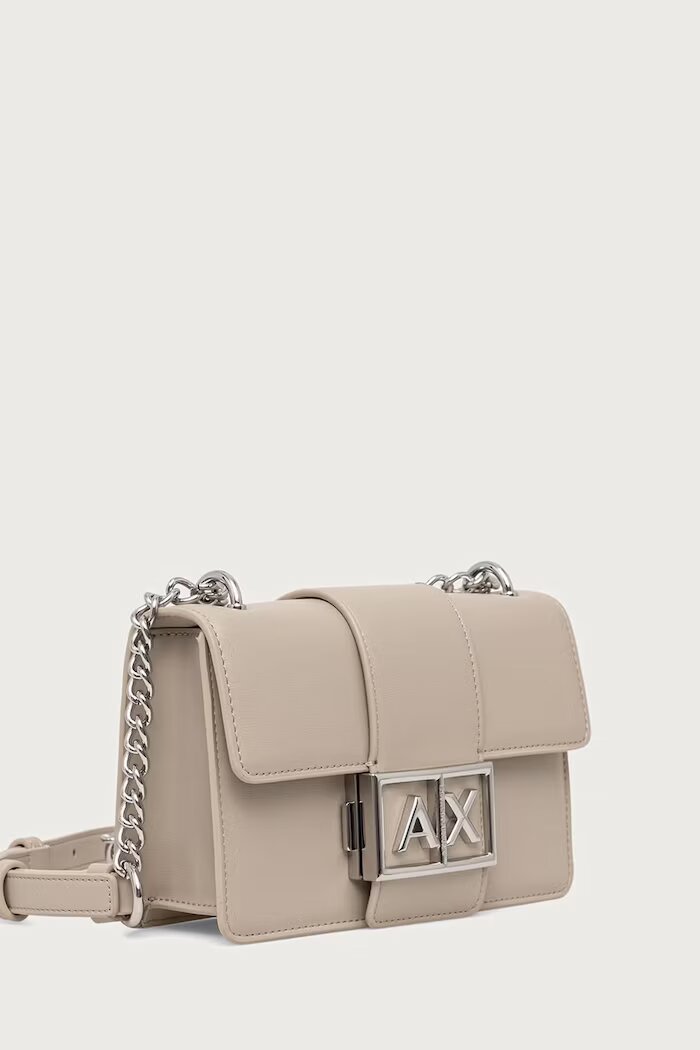 ARMANI EXCHANGE чанта с регулируема дръжка дамска от имитация на кожа бежова XW000071 AF12039