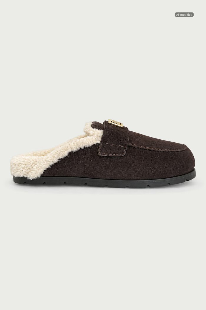 ARMANI EXCHANGE чехли дамски от велур кафяви XW003096 AF27450 M6444