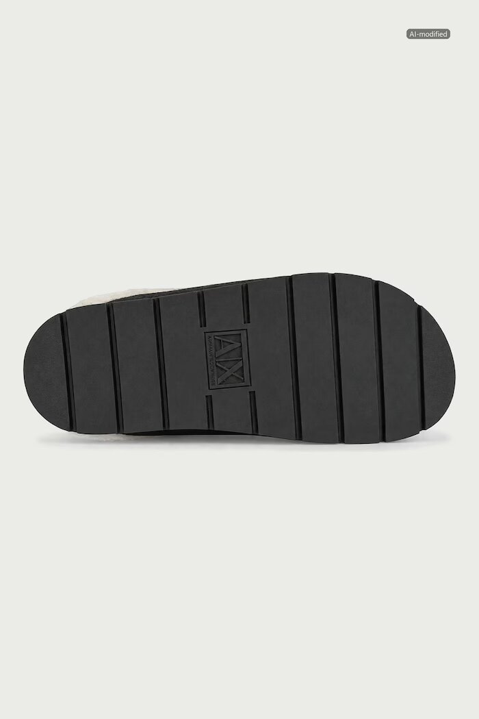 ARMANI EXCHANGE чехли дамски от велур кафяви XW003096 AF27450 M6444