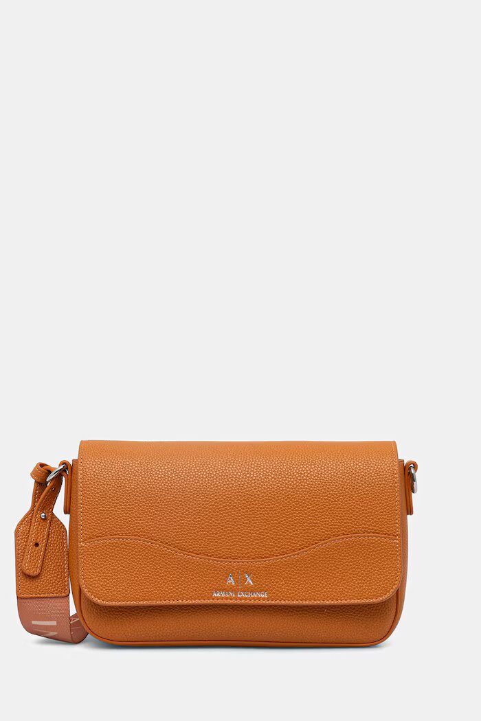 ARMANI EXCHANGE дамска чанта от имитация на кожа оранжева 942912 CC783