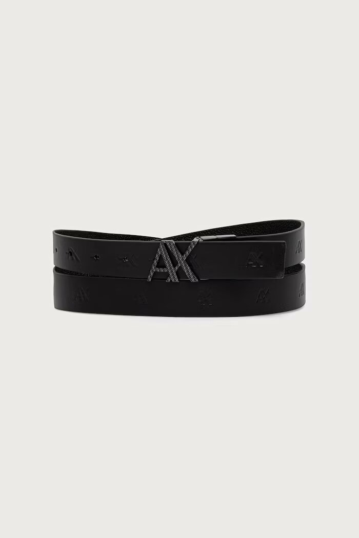 ARMANI EXCHANGE двустранен колан мъжки от кожа черен XM003182 AF26717