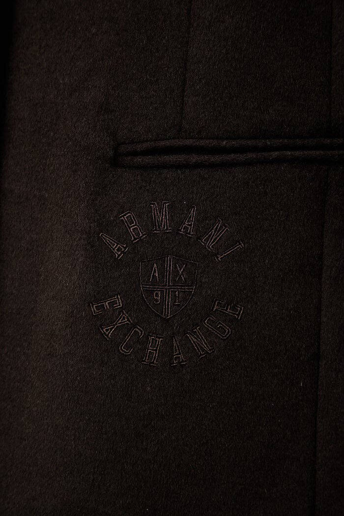 ARMANI EXCHANGE късо палто дамско с добавена вълна кафяво XW003139 AF26076