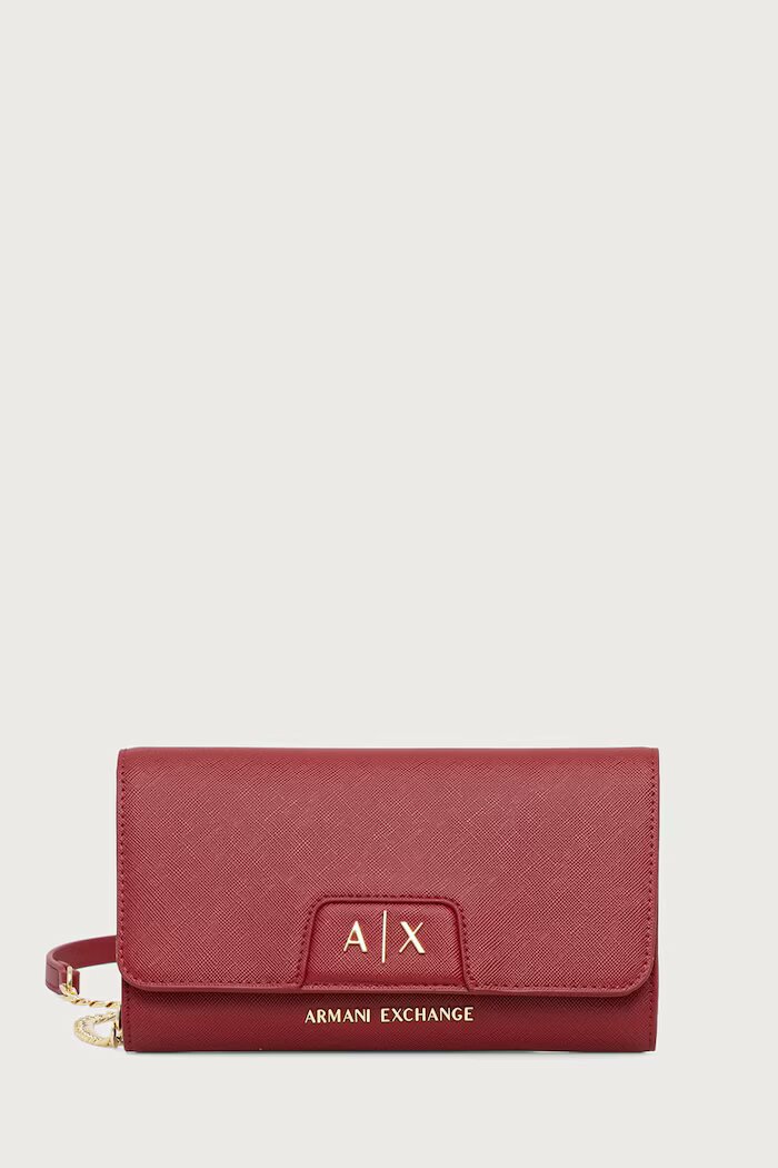 ARMANI EXCHANGE клъч дамски от имитация на кожа бордо XW000358 AF26570