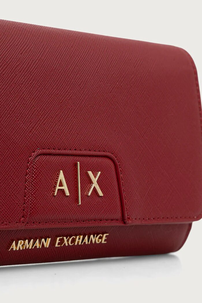 ARMANI EXCHANGE клъч дамски от имитация на кожа бордо XW000358 AF26570