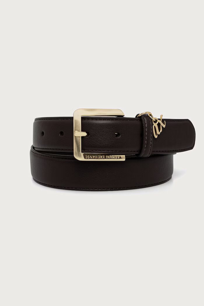 ARMANI EXCHANGE колан дамски от имитация на кожа кафяв XW003080 AF27074