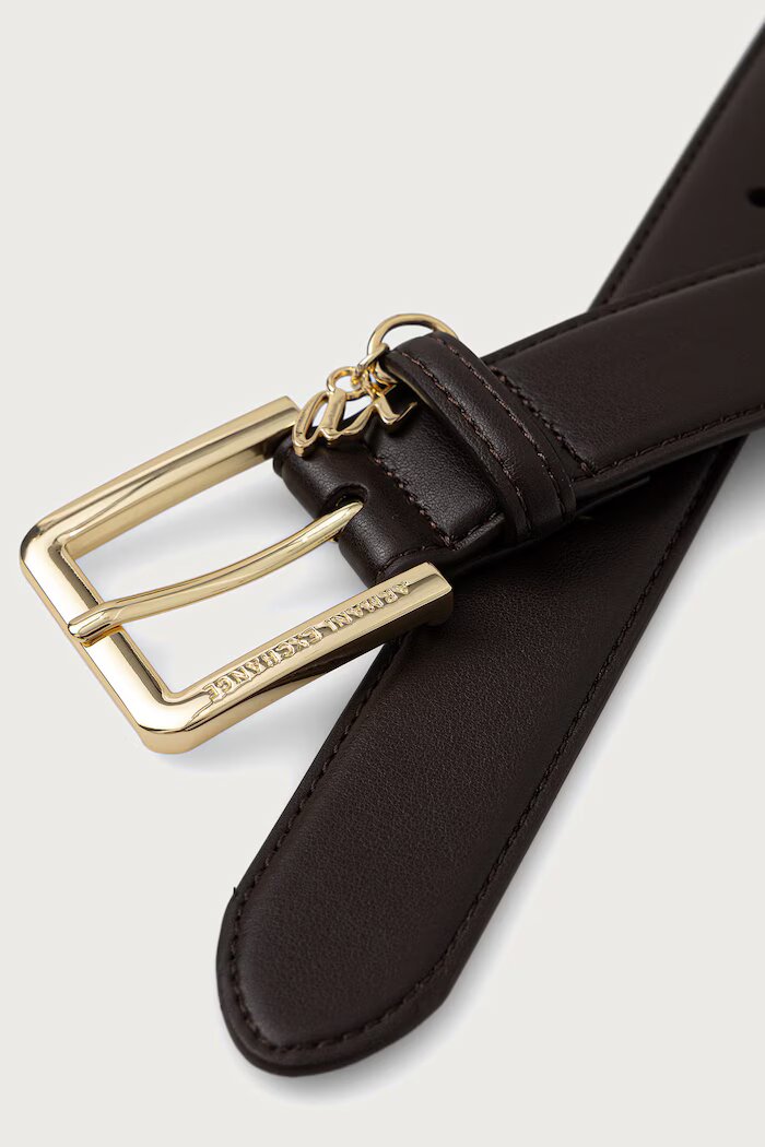 ARMANI EXCHANGE колан дамски от имитация на кожа кафяв XW003080 AF27074