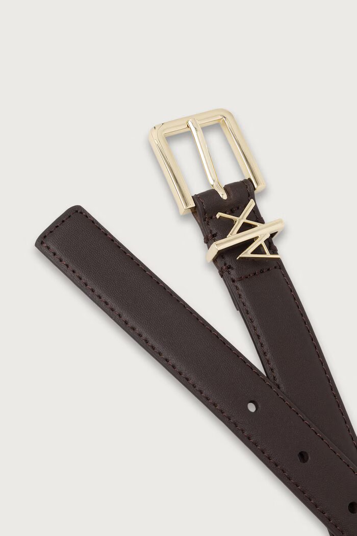 ARMANI EXCHANGE колан дамски от кожа кафяв 941182 4R759