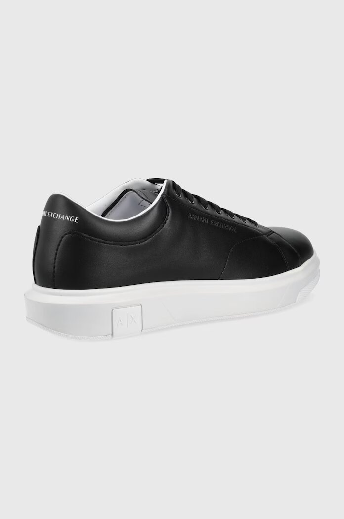 ARMANI EXCHANGE Кожени маратонки в черно XUX123 XV534 00002