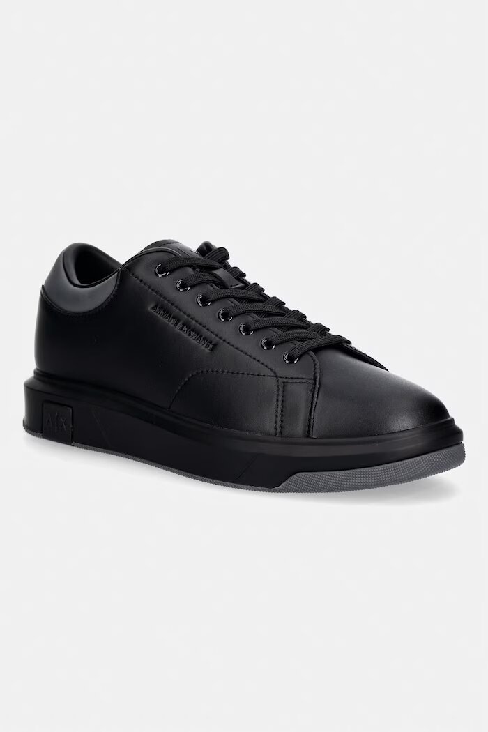 ARMANI EXCHANGE маратонки мъжки от кожа сиви XUX123 XV534 MC694