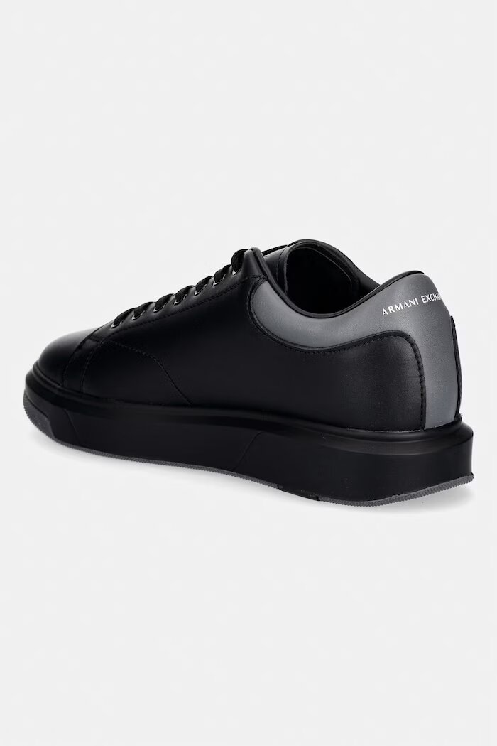 ARMANI EXCHANGE маратонки мъжки от кожа сиви XUX123 XV534 MC694