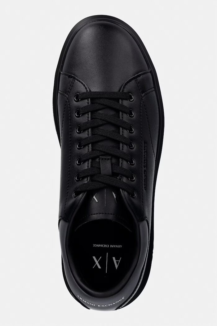 ARMANI EXCHANGE маратонки мъжки от кожа сиви XUX123 XV534 MC694