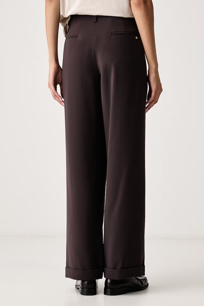 ARMANI EXCHANGE официален панталон дамски кафяв с висока талия XW002496 AF16148