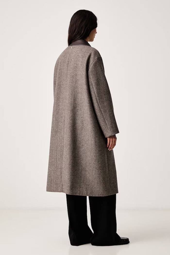 ARMANI EXCHANGE палто дамско с вълна кафяво XW002451 AF26075