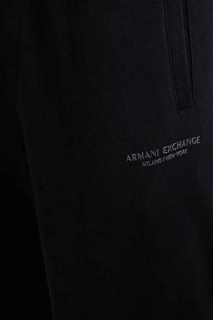 ARMANI EXCHANGE Памучен спортен панталон мъжки в тъмносиньо с изчистен дизайн XM001299 AF20934