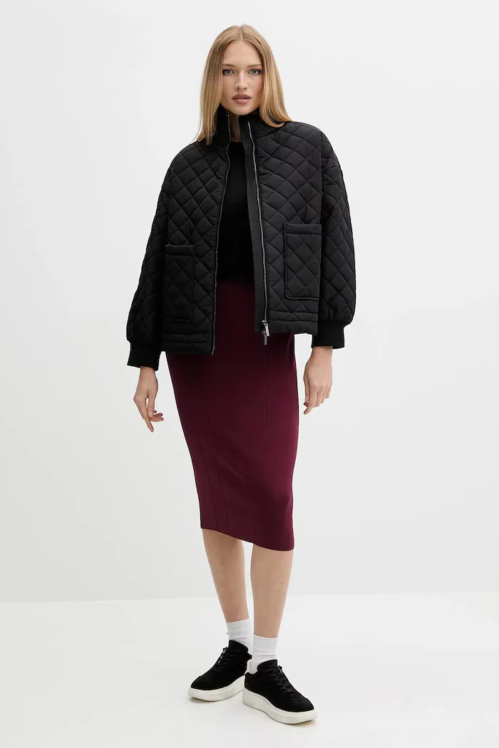 ARMANI EXCHANGE Памучна блуза с дълги ръкави в черно XW001450 AF10356
