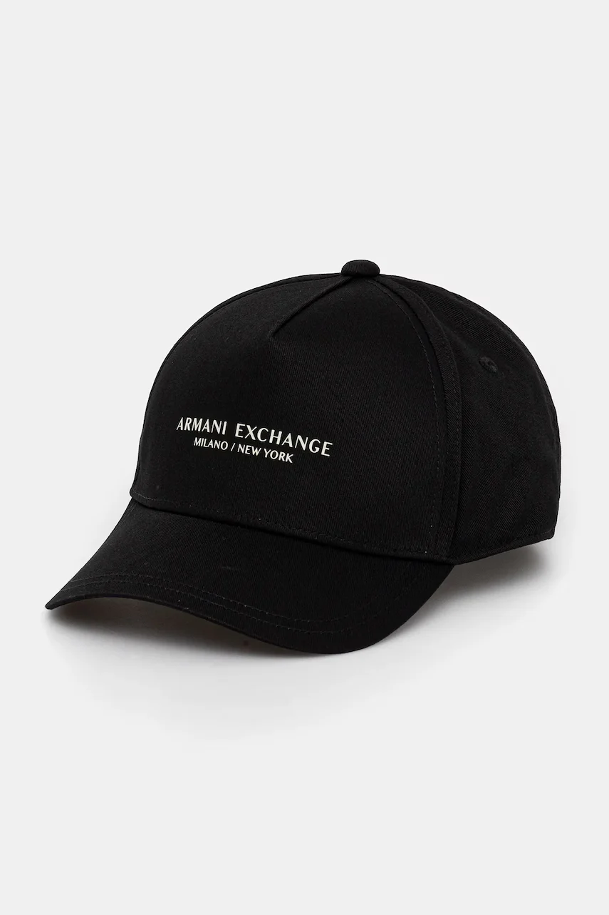 ARMANI EXCHANGE Памучна шапка с козирка