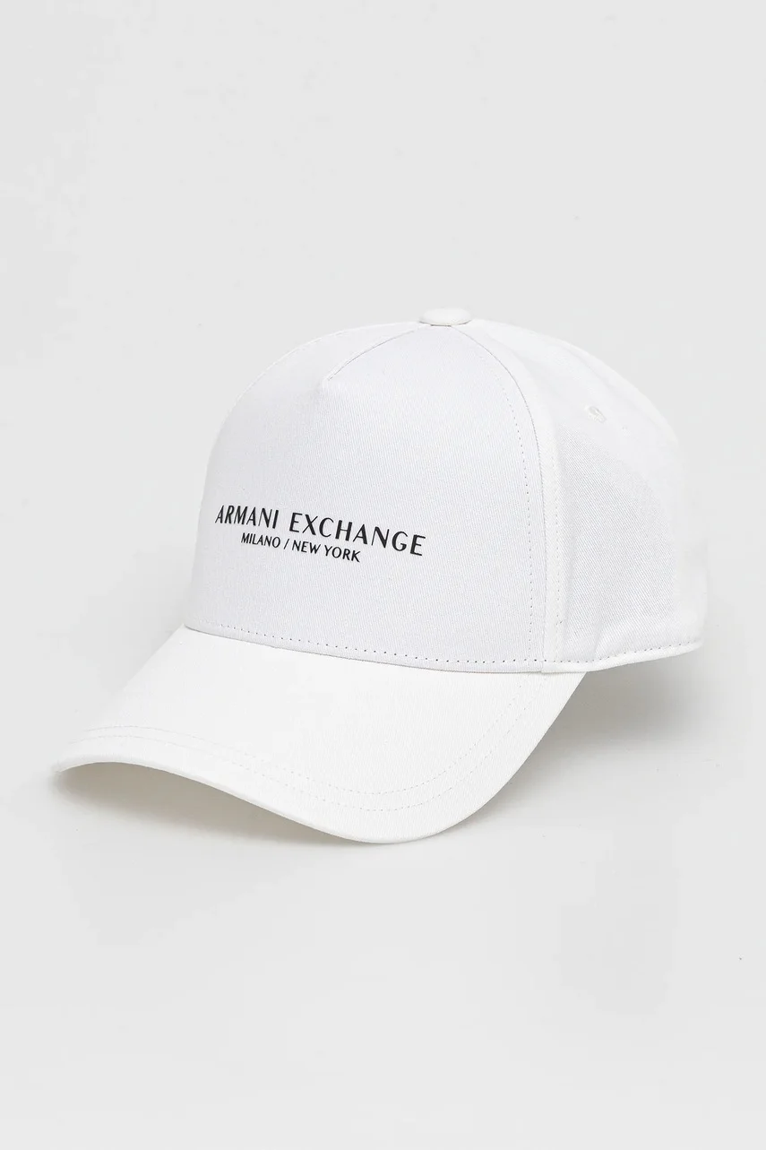 ARMANI EXCHANGE Памучна шапка с козирка
