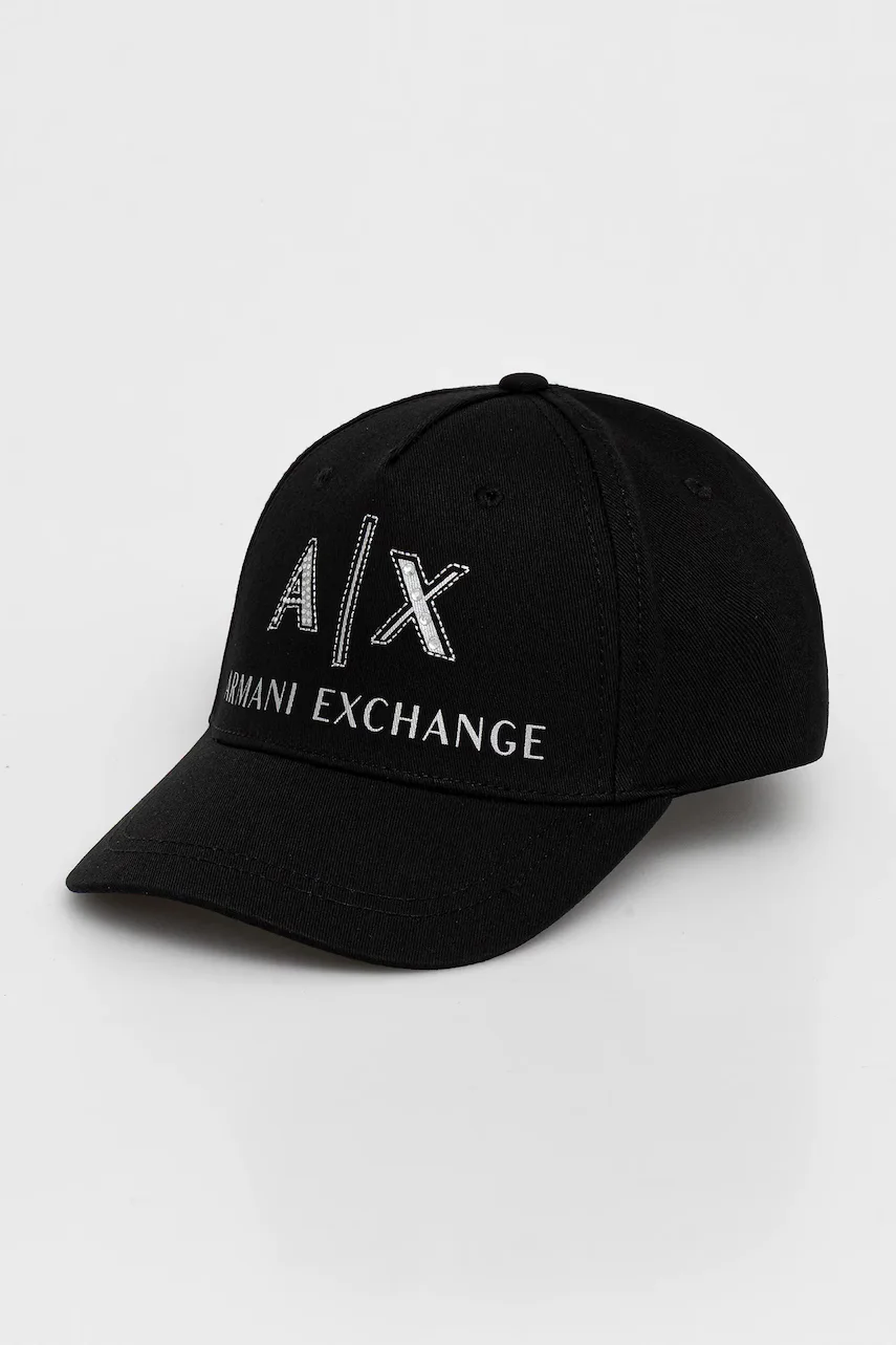 ARMANI EXCHANGE Памучна шапка с козирка