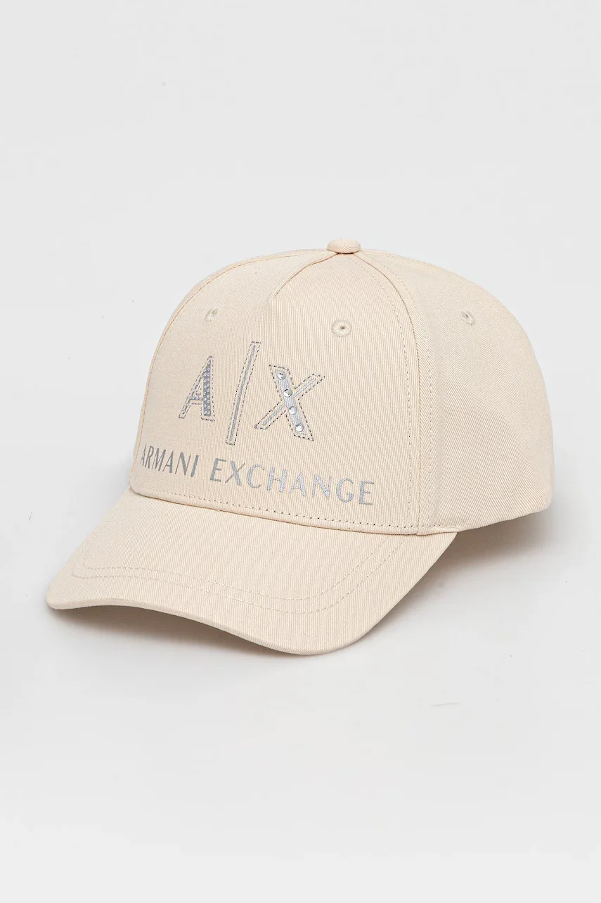 ARMANI EXCHANGE Памучна шапка с козирка