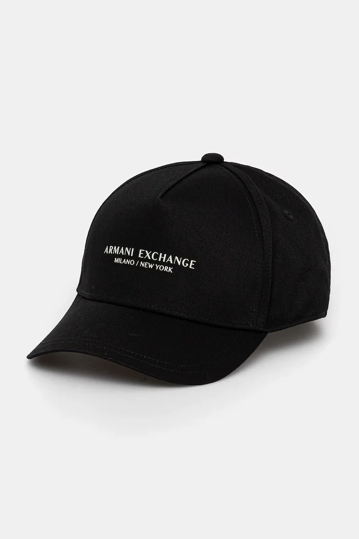 ARMANI EXCHANGE Памучна шапка с козирка в черно XM001694 AF15502