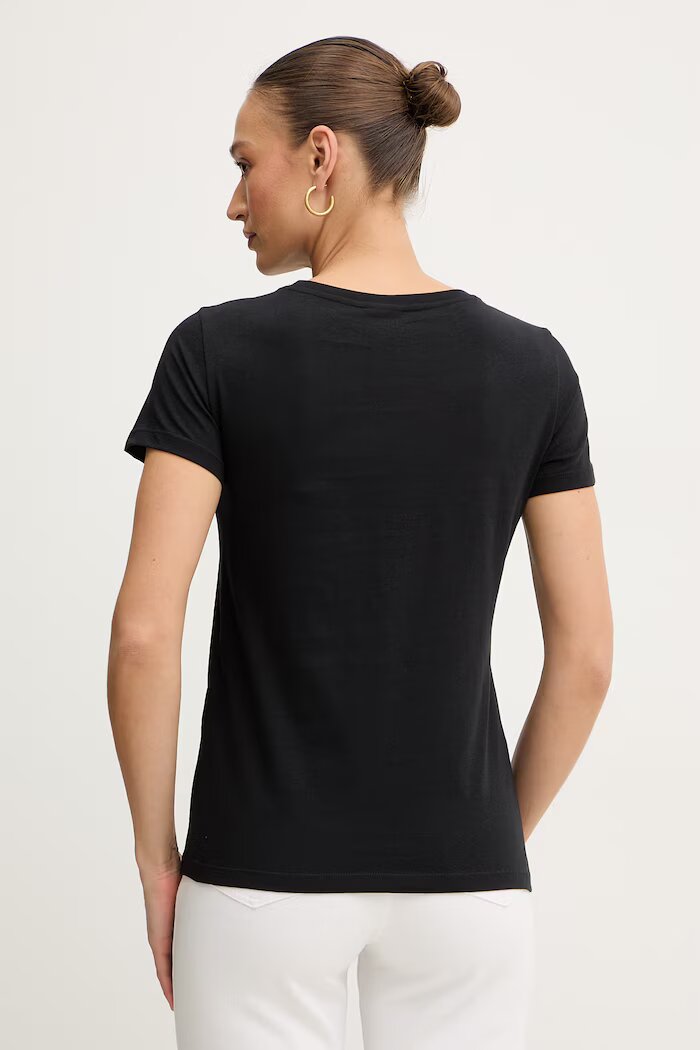 ARMANI EXCHANGE Памучна тениска дамска в черно XW002294 AF17172