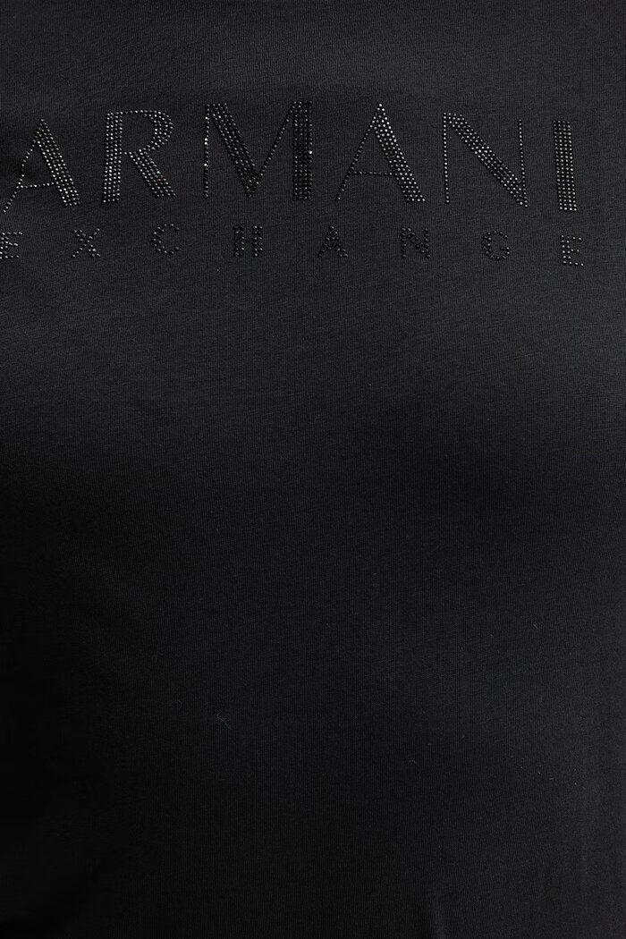 ARMANI EXCHANGE Памучна тениска дамска в черно XW002294 AF17172