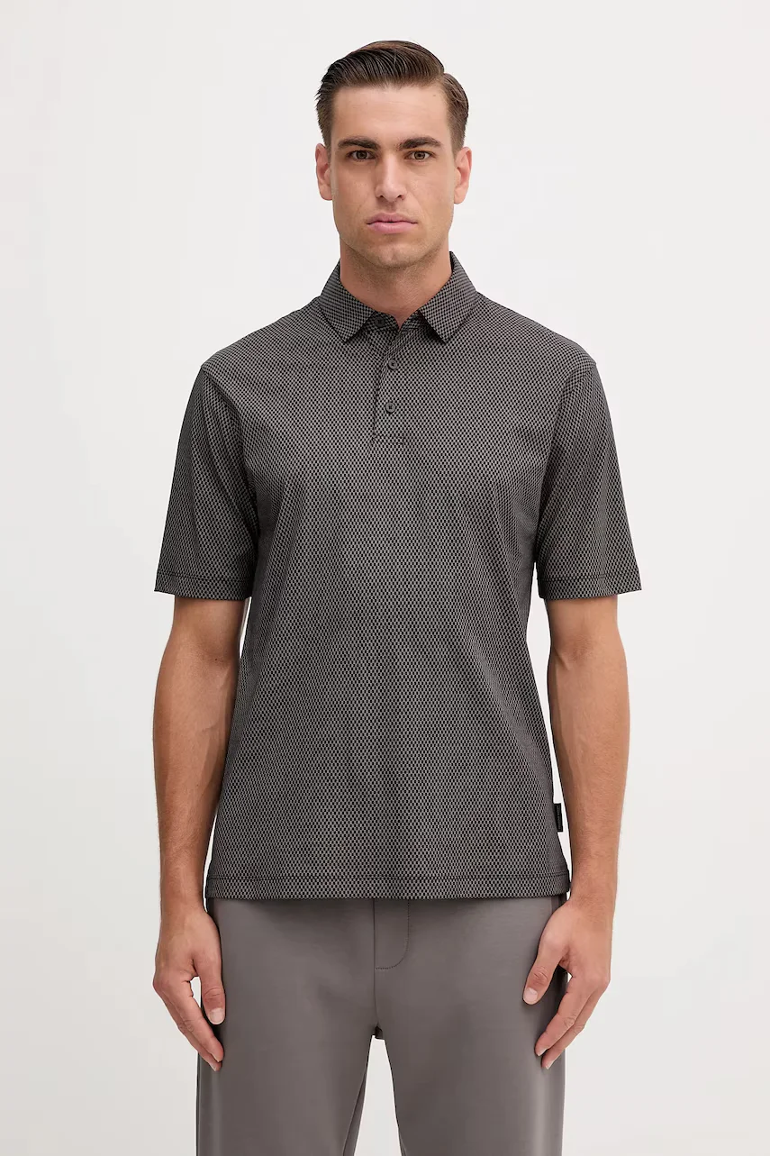 ARMANI EXCHANGE Памучна тениска с яка