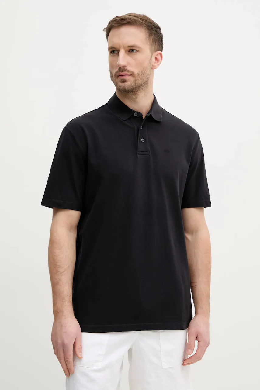 ARMANI EXCHANGE Памучна тениска с яка
