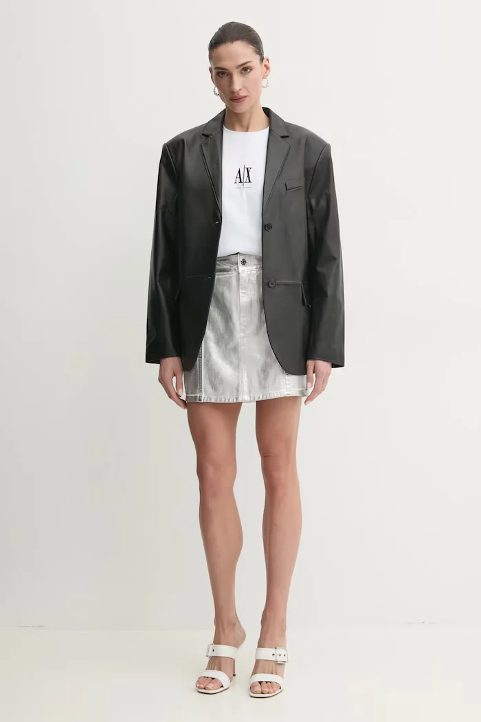 ARMANI EXCHANGE Памучна тениска в бяло XW001182 AF15085