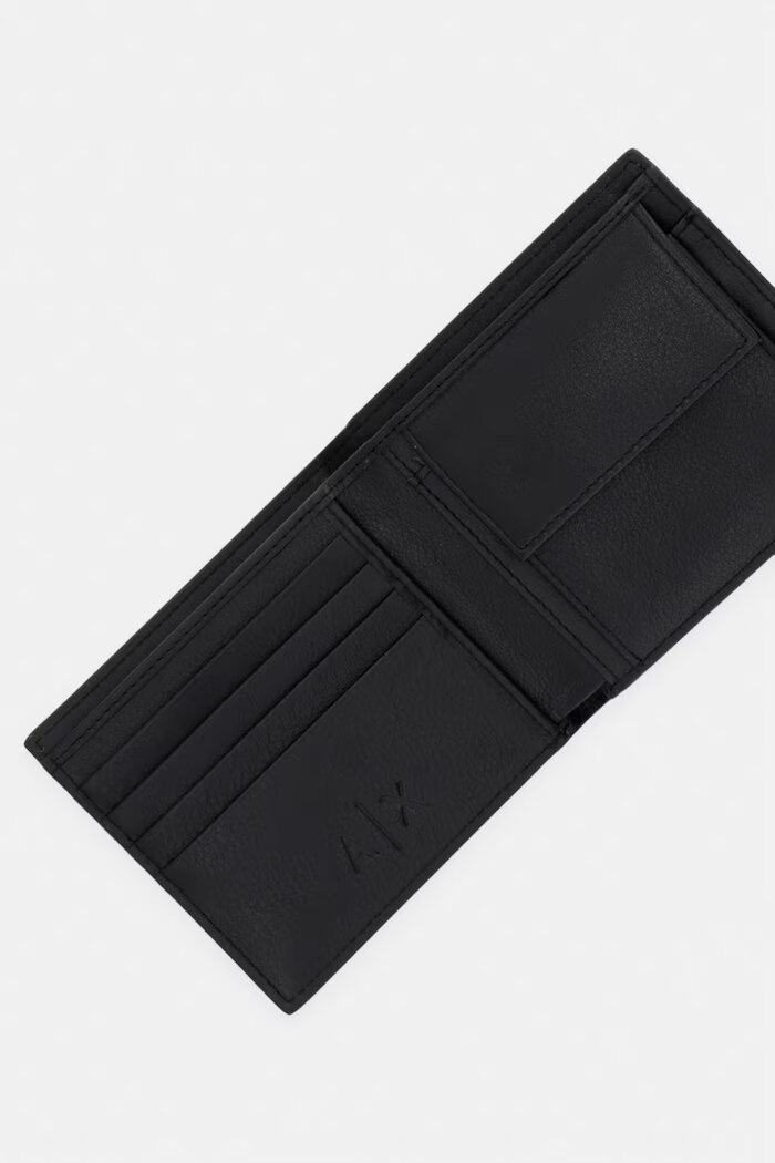 ARMANI EXCHANGE Портфейл мъжки от кожа черен XM000167 AF22541