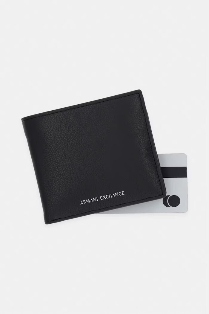 ARMANI EXCHANGE Портфейл мъжки от кожа черен XM000167 AF22541