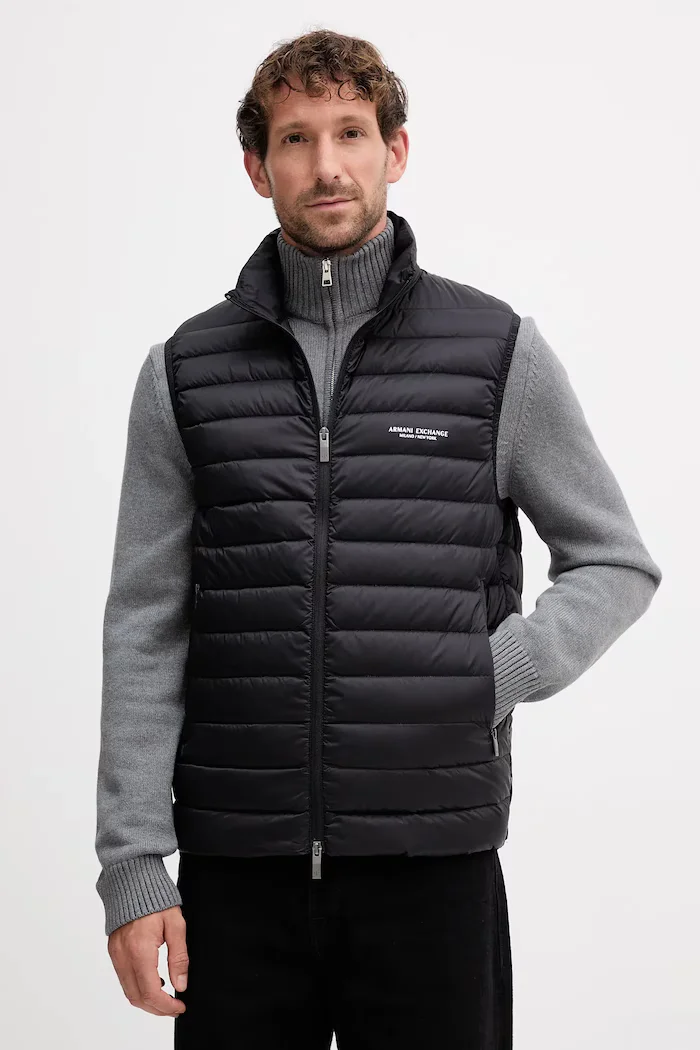 ARMANI EXCHANGE Пухен елек в черно зимен модел XM001576 AF16927