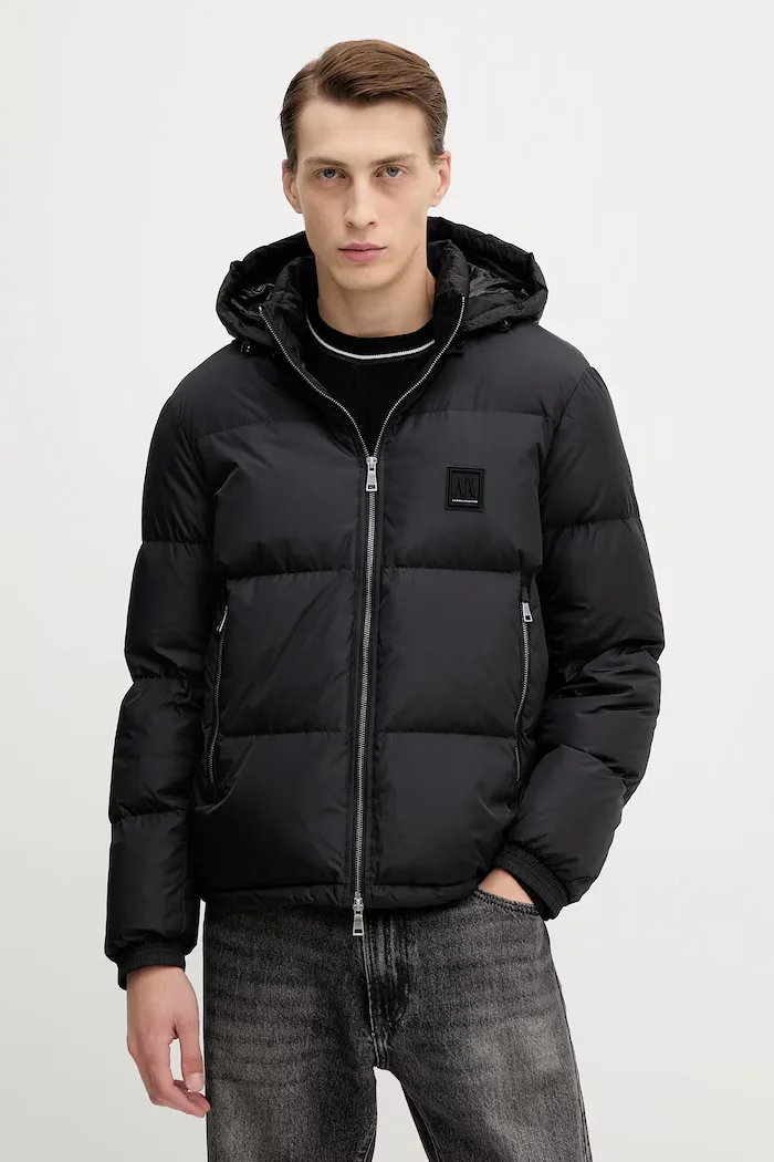 ARMANI EXCHANGE Пухено яке в черно зимен модел XM000348 AF12286