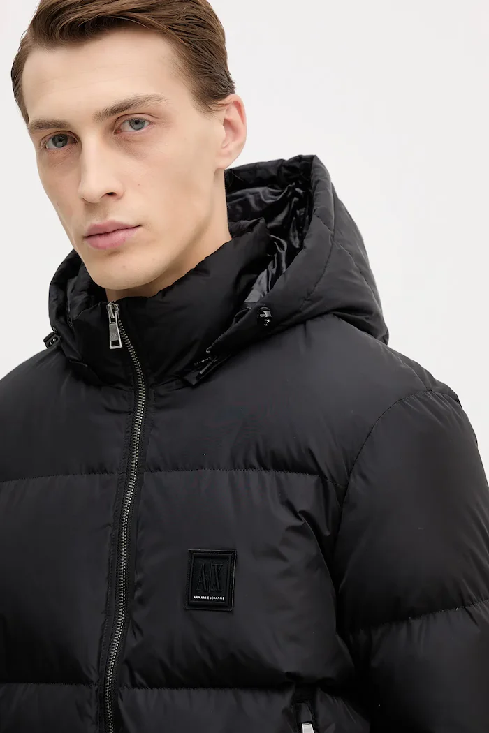 ARMANI EXCHANGE Пухено яке в черно зимен модел XM000348 AF12286
